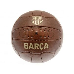Barcelona FC Retro Soccer Ball / Brown/Gold